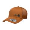 Love Sketches Embroidered Outdoor Mountain Moon Trucker Hat Mesh Back Baseball Hat for Men and Women (US, Alpha, One Size, Caramel_MtnMoon-BlkYelw) view 1