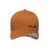 Love Sketches Embroidered Outdoor Mountain Moon Trucker Hat Mesh Back Baseball Hat for Men and Women (US, Alpha, One Size, Caramel_MtnMoon-BlkYelw) view 2