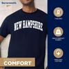 Barnesmith University of New Hampshire UNH Wildcats Short Sleeve Adult Unisex T-Shirt, Classic, Navy, Large view 3