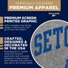 Barnesmith Seton Hall University SHU The Pirate Short-Sleeve T-Shirt, Heritage, Charcoal Grey, Medium view 4