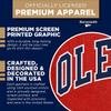 Barnesmith University of Mississippi Ole Miss Rebels Short Sleeve Adult Unisex T-Shirt, Classic, Red, Small view 4