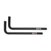 Extreme Max 3006.7169 Solid Steel L-Shaped Wall Mount Rack with Poly-Foam Padding for SUP, Kayak, Surfboard view 2