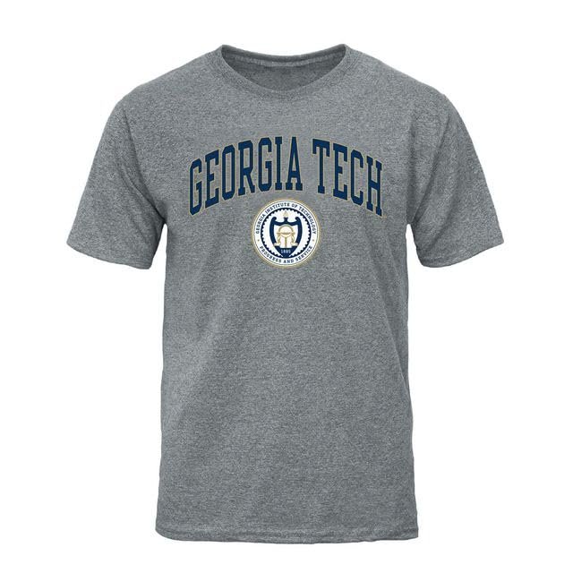 Barnesmith Georgia Tech Yellow Jackets GT Short-Sleeve T-Shirt, Heritage, Charcoal Grey, Small