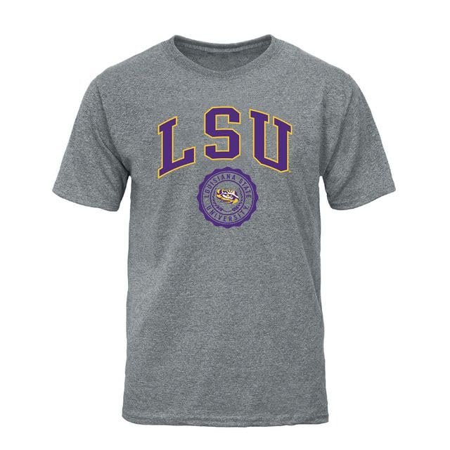 Barnesmith Louisiana State University LSU Tigers Short-Sleeve T-Shirt, Heritage, Charcoal Grey, Small
