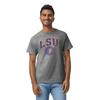 Barnesmith Louisiana State University LSU Tigers Short-Sleeve T-Shirt, Heritage, Charcoal Grey, Small view 2