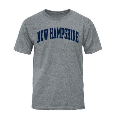Barnesmith University of New Hampshire UNH Wildcats Short Sleeve Adult Unisex T-Shirt, Classic, Charcoal Grey, X-Large