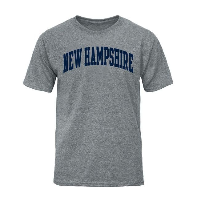 Barnesmith University of New Hampshire UNH Wildcats Short Sleeve Adult Unisex T-Shirt, Classic, Charcoal Grey, X-Large