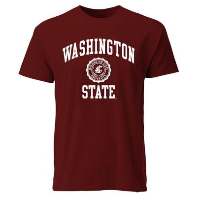 Barnesmith Washington State University WSU Cougs Short-Sleeve T-Shirt, Heritage, Crimson, Medium