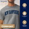 Barnesmith University of New Hampshire UNH Wildcats Short Sleeve Adult Unisex T-Shirt, Classic, Charcoal Grey, Medium view 3