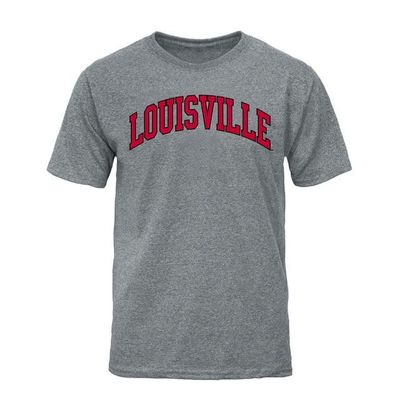 Barnesmith University of Louisville UofL Cardinal Bird Short Sleeve Adult Unisex T-Shirt, Classic, Charcoal Grey, Large