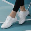 CheeryEase Girls White Cheer Shoes Youth Cheerleading Dance Shoes Breathable Lightweight Athletic Training Sneakers for Competition Sport Big Kid Size 1.5 view 3