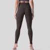 GOKKILRW Workout Leggings for Women Seamless Scrunch Tights Stretch Compression Tummy Control Skinny Gym Fitness Girl Sport Active Yoga Pants Coffee view 4