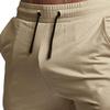 Mens Cotton Drawstring Joggers Pants Casual Workout Running Gym Sweatpants Stretch Elastic Waist Cargo Trousers (Khaki,X-Large) view 2