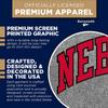 Barnesmith University of Nebraska UNL Cornhuskers Short Sleeve Adult Unisex T-Shirt, Classic, Charcoal Grey, Small view 4