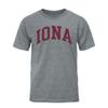 Barnesmith Iona University Iona Gaels Short Sleeve Adult Unisex T-Shirt, Classic, Charcoal Grey, Small view 1