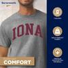 Barnesmith Iona University Iona Gaels Short Sleeve Adult Unisex T-Shirt, Classic, Charcoal Grey, Small view 3