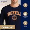 Barnesmith Bucknell University BU Bison Long Sleeve Adult Unisex T-Shirt, Heritage, Navy, X-Large view 3