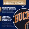 Barnesmith Bucknell University BU Bison Long Sleeve Adult Unisex T-Shirt, Heritage, Navy, X-Large view 4