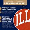 Barnesmith University of Illinois UIUC Illini Short Sleeve Adult Unisex T-Shirt, Classic, Orange, X-Large view 4