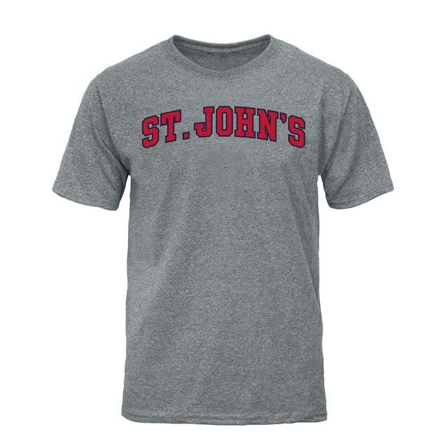 Barnesmith St. John's University STJ Thunderbird Short Sleeve Adult Unisex T-Shirt, Classic, Charcoal Grey, Medium