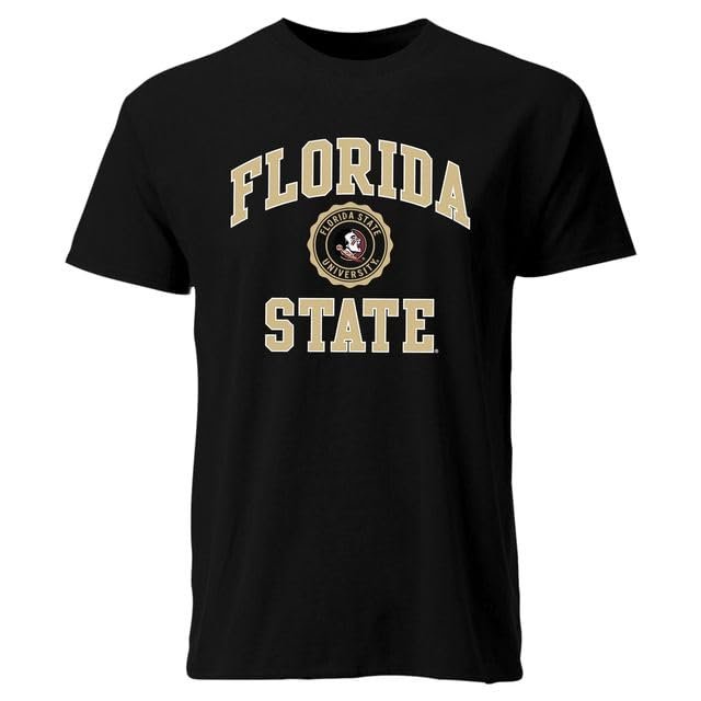 Barnesmith Florida State University FSU Seminoles Short-Sleeve T-Shirt, Heritage, Black, X-Large