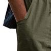 Maiyifu-GJ Men's Linen Cotton Loose Fit Pants Casual Sweatpants Lightweight Elastic Waist Drawstring Pants Jogger Trousers (Army Green,XX-Large) view 3
