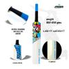 jaspo Plastic Cricket Full Size Bat (34 X 4.5 inch) for All Age Groups (Warriors Bat) view 3