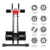 Abdominal Roller,Adjustable Ab Workout Equipment,Ab Machine Full Body Workout for Home Gym Strength Training Equipment,Foldable Waist Trainer Suitable for Beginner Speed Up Core Strengthening Red Bla view 4