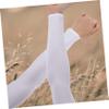 HOMSFOU 2pairs Women's Arm Covers Uv Protection Cooling Arm Sleeves Breathable Reusable for Fishing Running Cycling view 2