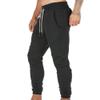 Maiyifu-GJ Men Casual Joggers Pants with Pocket Cotton Drawstring Cargo Pant Sweatpants Stretch Elastic Waist Hiking Trousers (Black,Large) view 3