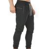 Maiyifu-GJ Men Casual Joggers Pants with Pocket Cotton Drawstring Cargo Pant Sweatpants Stretch Elastic Waist Hiking Trousers (Black,Large) view 4
