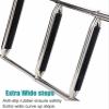 Boat Ladder,Marine 4 Step Folding Telescoping Boat Ladder Stainless Steel Inboard Rail Dock Heavy Duty Swimming Ladder (Silver) (Silver) view 4
