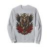 egypt ancient pharaoh with roses jackal tut sphinx egyptian Sweatshirt view 1