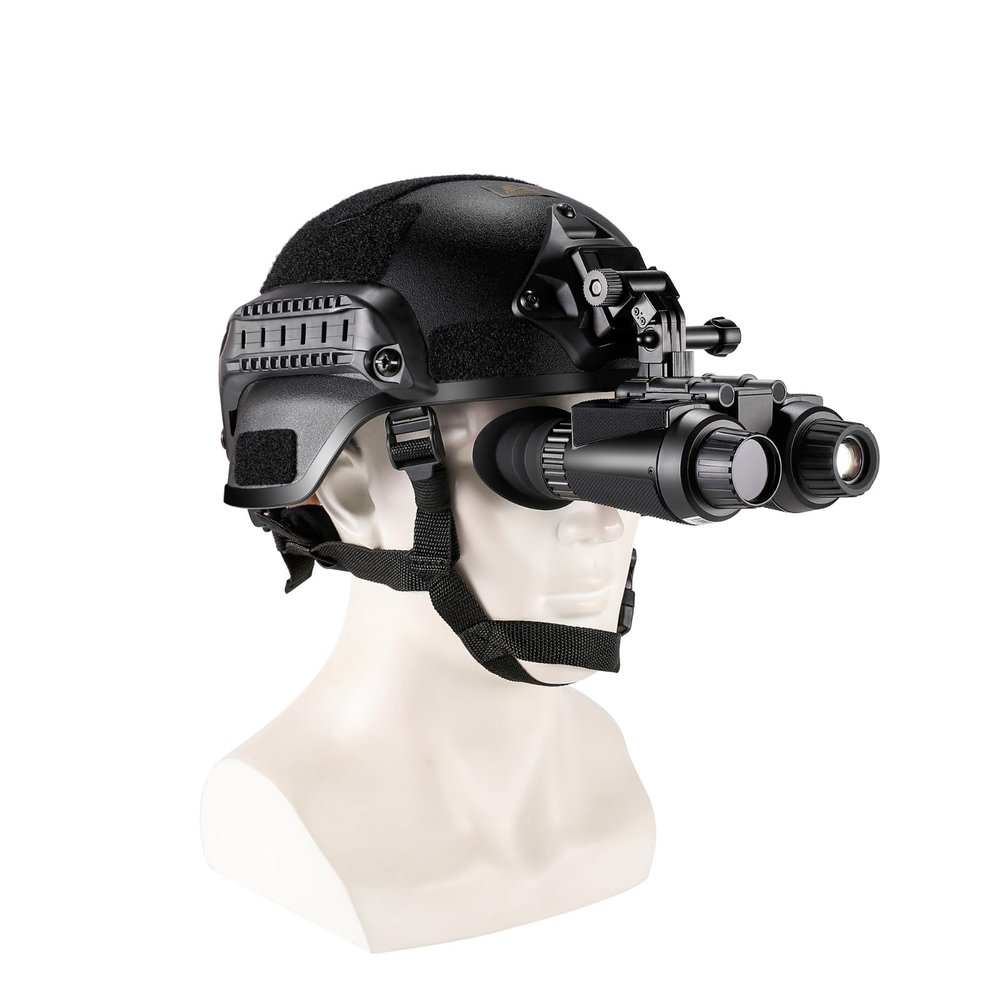 GOYOJO Head Mounted Night Vision Goggles - Rechargeable Portable Digital Night Vision Binoculars, Digital 3D Binoculars for Adults, Built-in 32GB SD Card