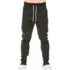 Maiyifu-GJ Men Lightweight Drawstring Joggers Slim Fit Workout Running Sweatpants Casual Athletic Trousers with Zipper Pocket (Black 1,XX-Large) view 2