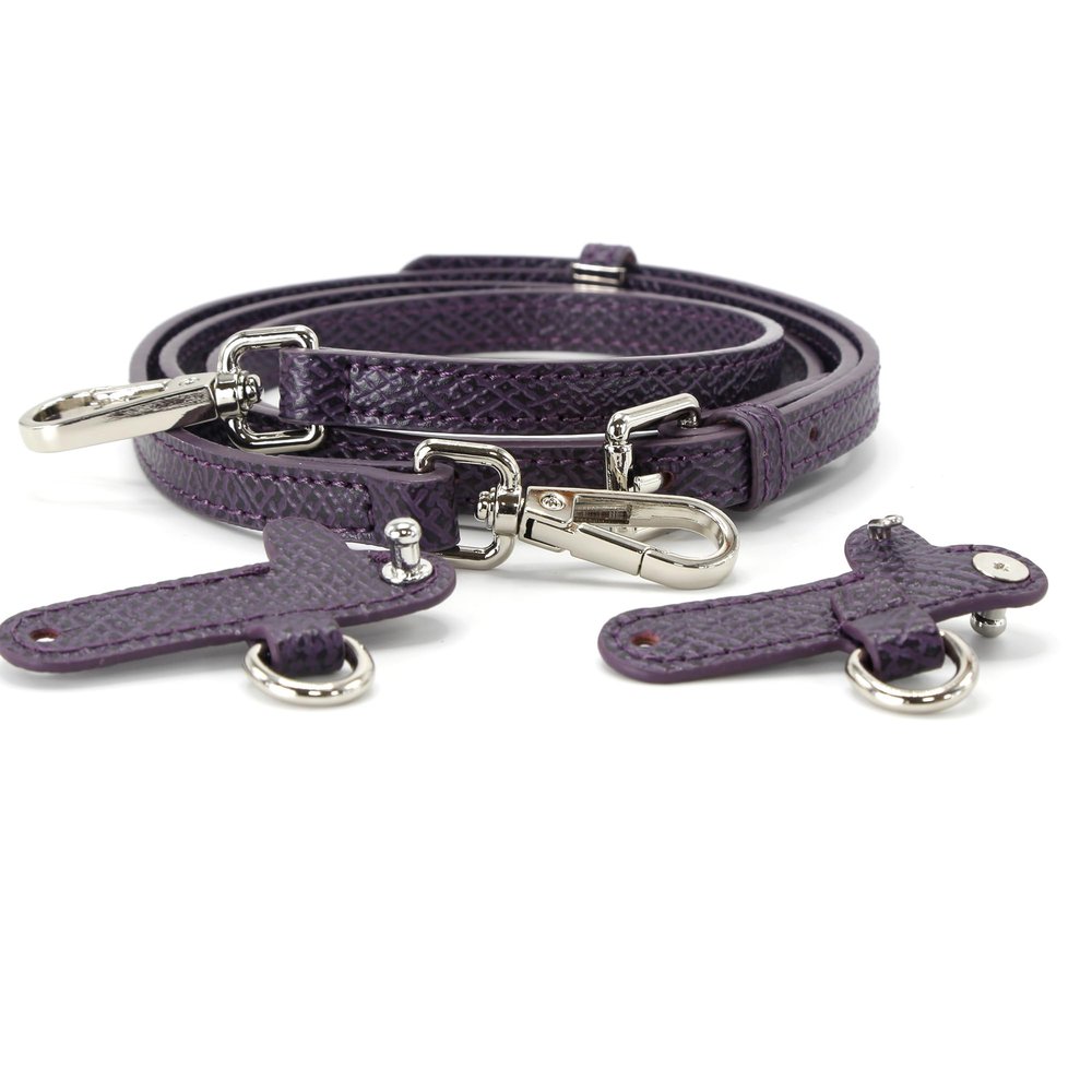 banbeln Mini Bags Leather Shoulder Strap Kit Fit For Adjustable Crossbody Small Bag (Bilberry)