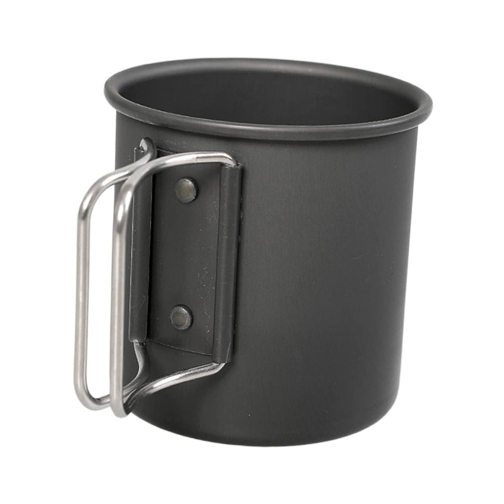 COOLHIYA Foldable Aluminum Alloy Water Mug Portable Camping Cup for Coffee Tea Beverages for Outdoor Activities Travel and Picnics Lightweight Easy to Clean
