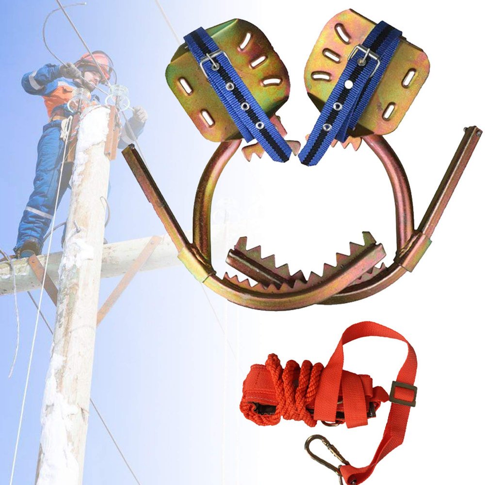 Gear Tree Climbing Spike Set, Tree Climbing Tool with Safe Belt, Stainless Steel Outdoor Sports Supplies for Hunting Observation, Picking Fruit,300model