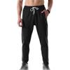 Maiyifu-GJ Men's Athletic Gym Workout Sweatpants Drawstring Elastic Waist Casual Jogger Pants Running Trousers with Pockets (Black,Medium) view 4