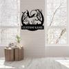 Made of bat metal signs, bat home decor, bat metal wall art, bat monogram, metal name sign, bat wall art decoration, halloween decoration, halloween, bats (Style-4) view 2
