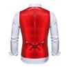 DGHM-JLMY Mens Vest Tie Set Waistcoat for Suit or Tuxedo Wedding Party Formal Dress Waistcoat for Suit or Tuxedo (XX-Large,Wine Red) view 2