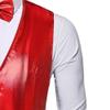 DGHM-JLMY Mens Vest Tie Set Waistcoat for Suit or Tuxedo Wedding Party Formal Dress Waistcoat for Suit or Tuxedo (XX-Large,Wine Red) view 4