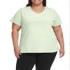 Calvin Klein Women's Performance T-Shirt,Iced Lime,2X view 1