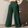 BTFBM Women's Sweatpants High Waisted Athletic Joggers Baggy Lounge Sweatpants Loose Wide Legs Pants(Solid Army Green,Medium) view 3