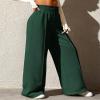BTFBM Women's Sweatpants High Waisted Athletic Joggers Baggy Lounge Sweatpants Loose Wide Legs Pants(Solid Army Green,Medium) view 4