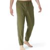 Maiyifu-GJ Mens Cotton Linen Drawstring Pants Elastic Waist Lightweight Sweatpants Summer Casual Loose Jogger Long Trousers (Army Green,Large) view 4