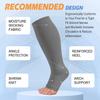 CTHH 3 Pack Open Toe Compression Socks for Women & Men, Toeless Knee High Stockings for Circulation Support, Black Gray Navy Large-X-Large view 4