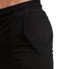Mens Cotton Drawstring Joggers Pants Casual Workout Running Gym Sweatpants Stretch Elastic Waist Cargo Trousers (Black,Large) view 4
