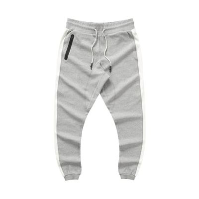 Maiyifu-GJ Men Lightweight Drawstring Joggers Slim Fit Workout Running Sweatpants Casual Athletic Trousers with Zipper Pocket (Grey 2,Large)