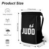 Judo Design Drawstring Backpack with Mesh Pockets Sports Gym Bag String Bag Sackpack for Men Women view 2